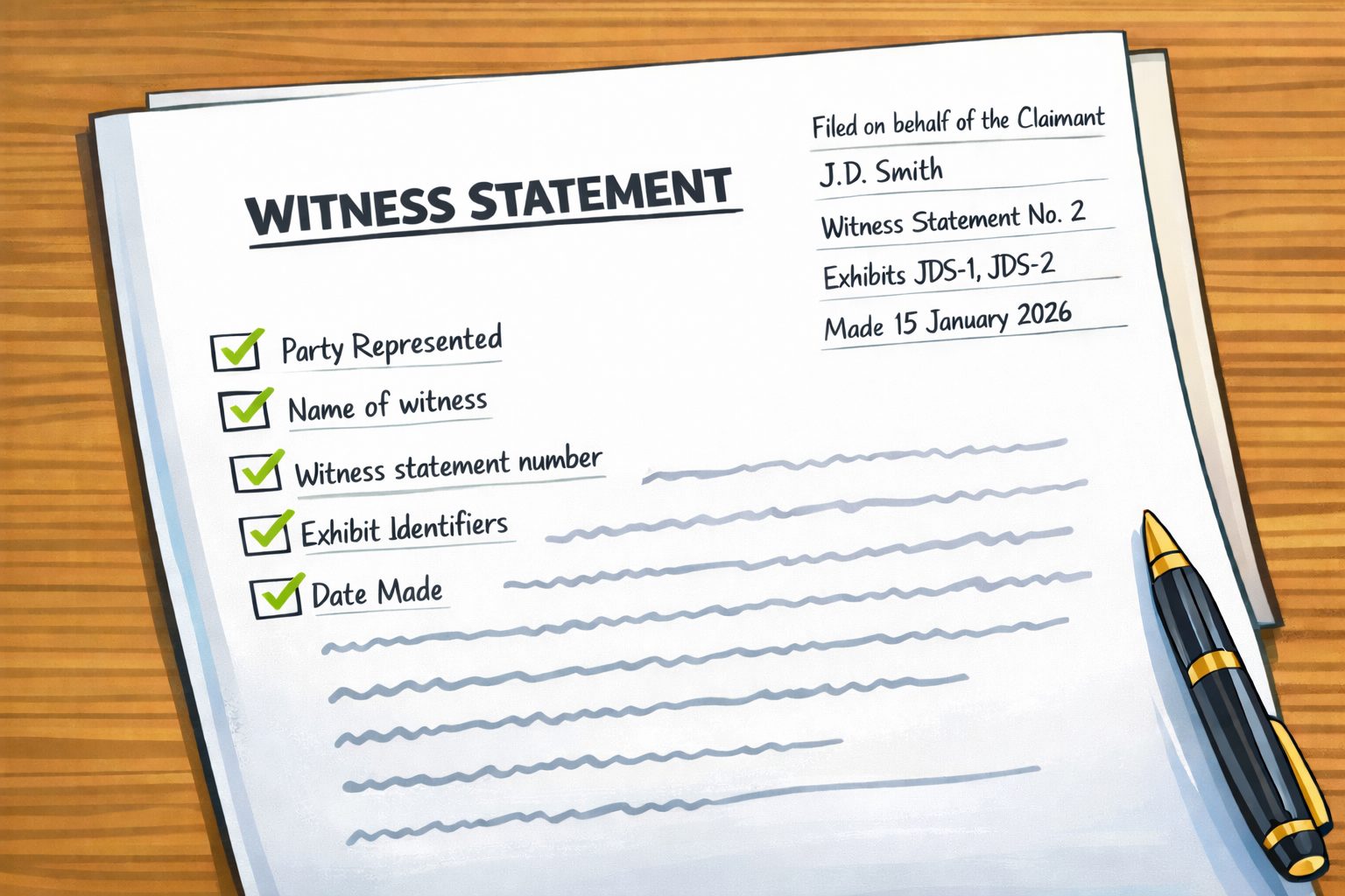 Witness Chart.pdf BACK TO BASICS MONDAY: THE MANDATORY REQUIREMENTS FOR THE TOP RIGHT ...