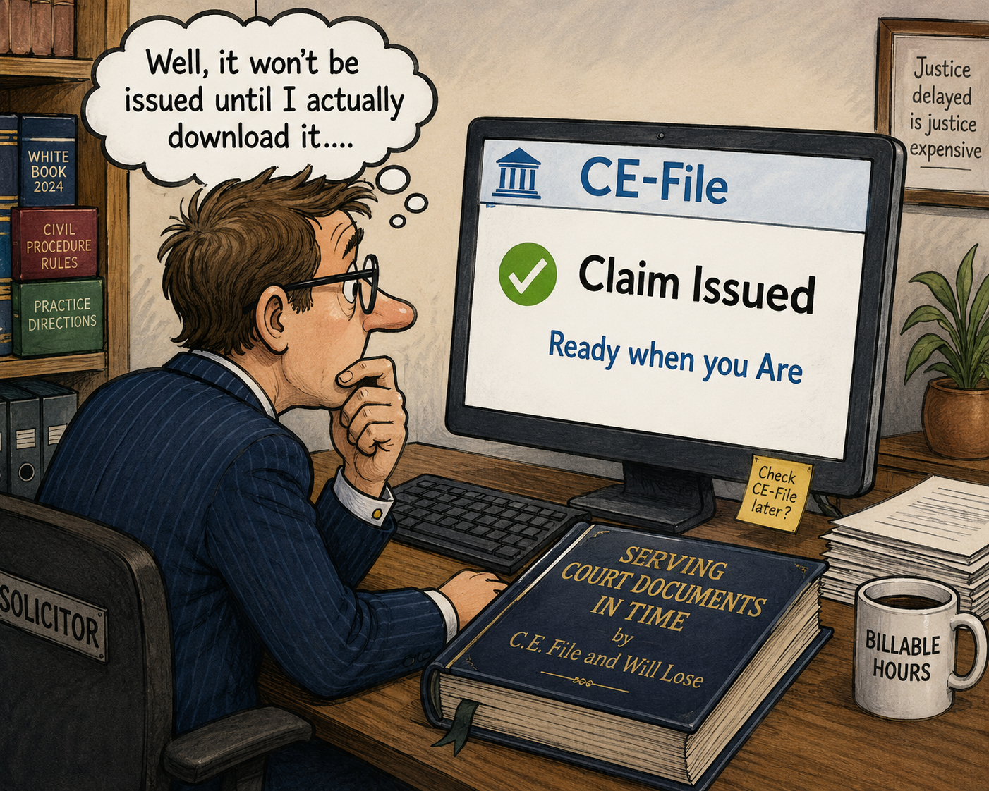 SERVICE POINTS 45: A SOLICITOR FAILS TO CHECK THE CE FILE AND 5,000 ...